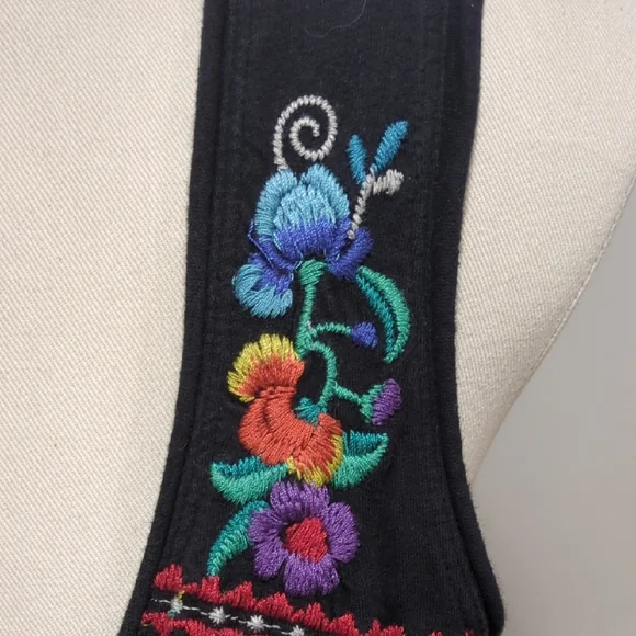 Vintage Johnny Was Tank Dress With Full Skirt And Embroidery. Size Small. - Picture 7 of 9